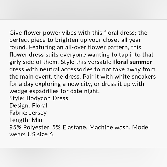 nwt BOOHOO ditsy floral bodycon dress 4 short puff sleeve ruffle cutout mini S - Picture 3 of 8